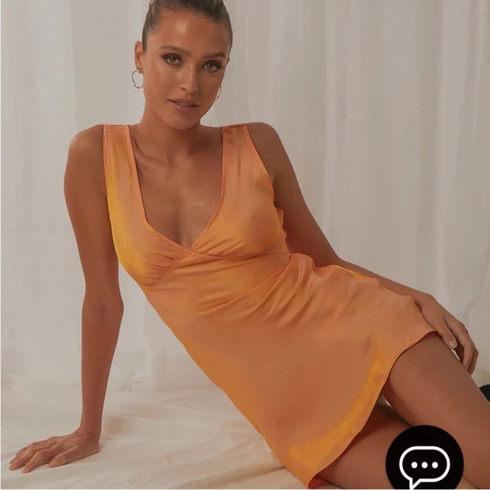 Orange Sleeveless Dress